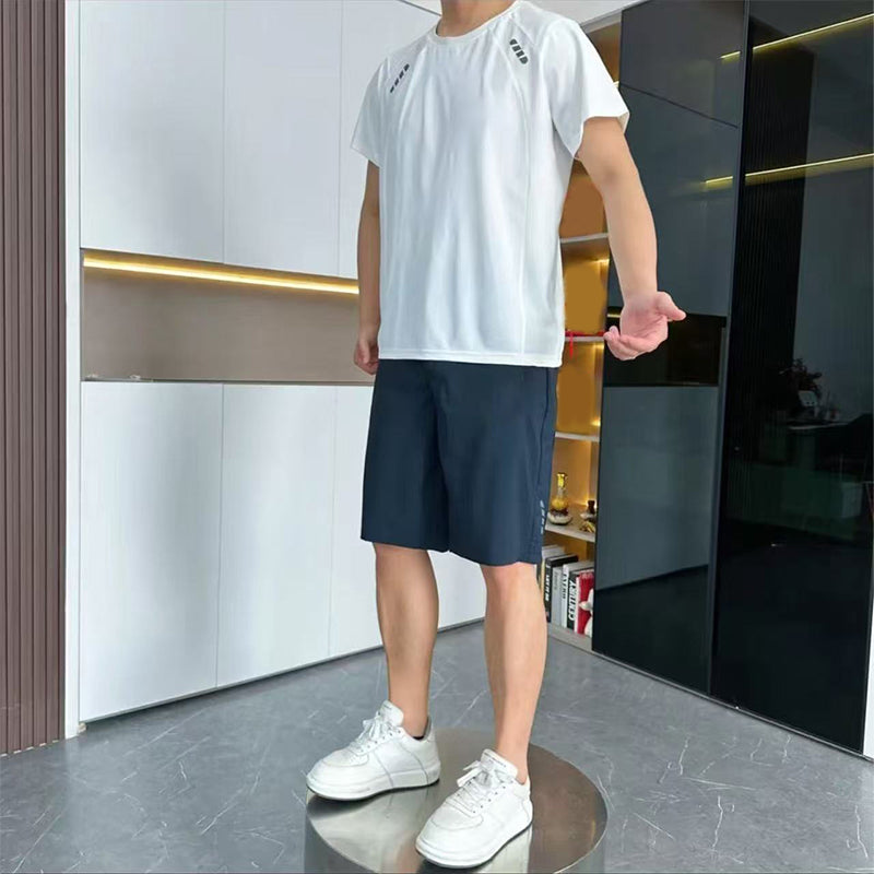 Men's Light Casual T-Shirt Shorts 2-Piece Set-4