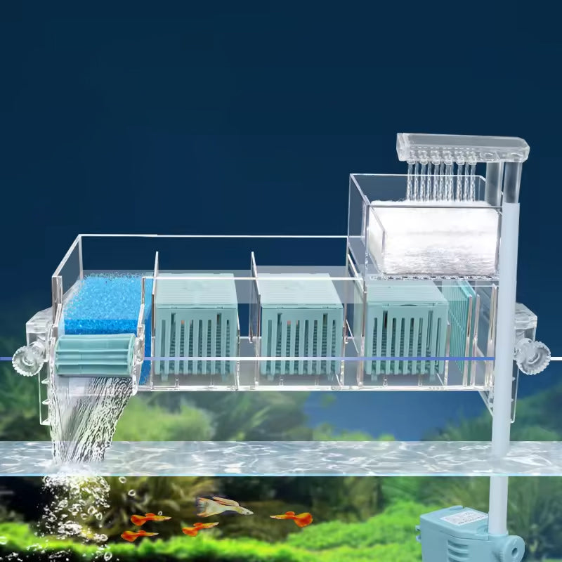 💦Fish Tank Circulating Filter Box with Water Pump-2