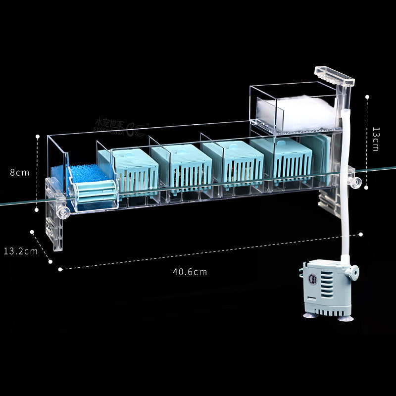 💦Fish Tank Circulating Filter Box with Water Pump-7