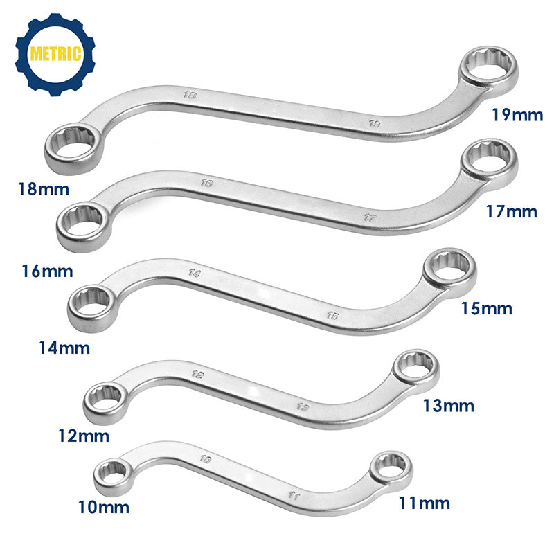 S-Style Double-Ended Box Wrench 5-Piece Set-1