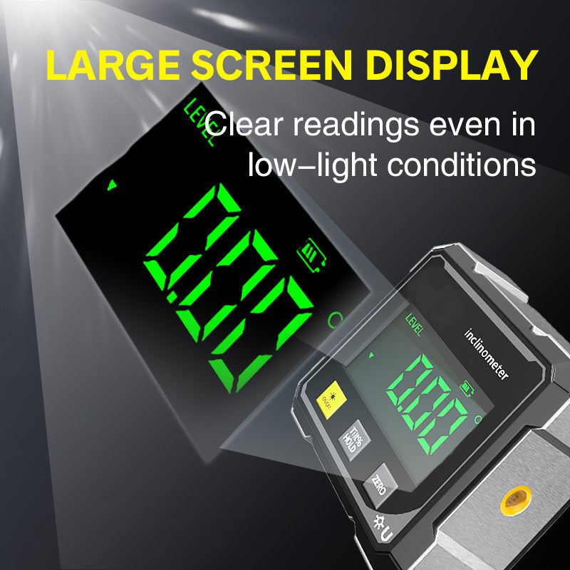 4-Side Magnetic Digital Angle Gauge with Laser-5