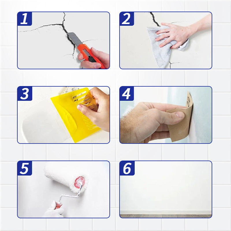 ⏳Time-limited 50% OFF⏰Elastic Crack Resistant Wall Repair Paste-7