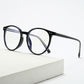 Retro Translucent Framed Glasses with Blue Light Filtering Lenses-1