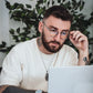 Retro Translucent Framed Glasses with Blue Light Filtering Lenses-2