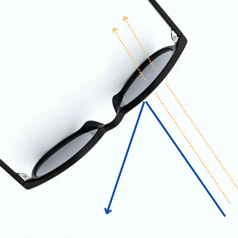 Retro Translucent Framed Glasses with Blue Light Filtering Lenses-4