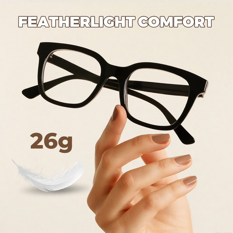 Anti-Blue Light Fashion Wide Frame Glasses-4