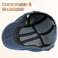🍂 🧢 Unisex Denim Newsboy Cap – Timeless, Adjustable, Breathable