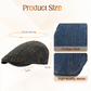 🍂 🧢 Unisex Denim Newsboy Cap – Timeless, Adjustable, Breathable