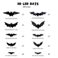 3D Bat LED Wall Light Decor-11