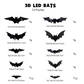 3D Bat LED Wall Light Decor-14