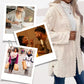❄️ Quilted Winter Style 🧸 Women's Diamond-Pattern Hooded Warm Jacket with Side-Hem Buttons