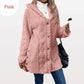 ❄️ Quilted Winter Style 🧸 Women's Diamond-Pattern Hooded Warm Jacket with Side-Hem Buttons