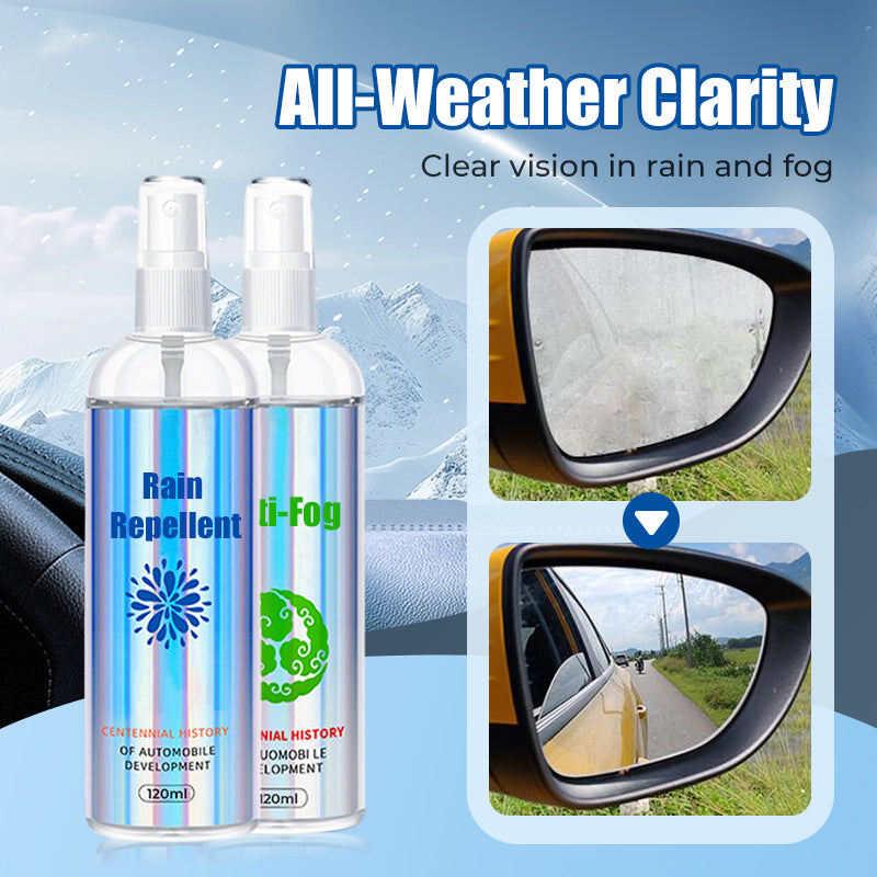 🚗 Car Glass Rain Repellent & Anti-Fog Kit - Creates Invisible Protective Layer for Enhanced Visibility in All Weather Conditions 🌧️🔮-1