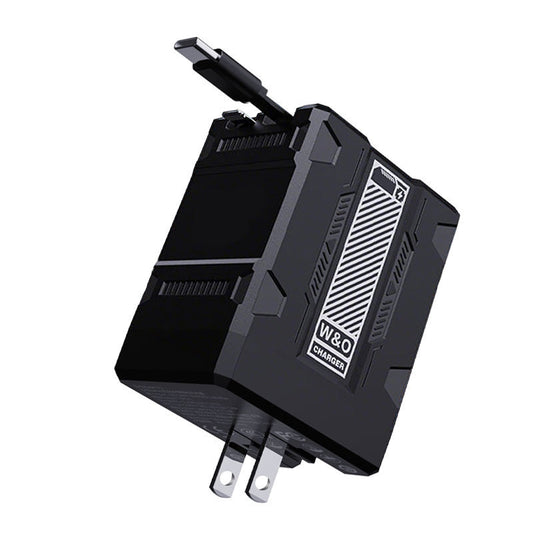 🏃‍♂️💨45W Retractable Fast Charger Cube🔌