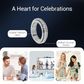 Titanium Steel Rotatable Spinner Ring with Zirconia-2