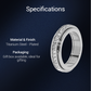 Titanium Steel Rotatable Spinner Ring with Zirconia-7
