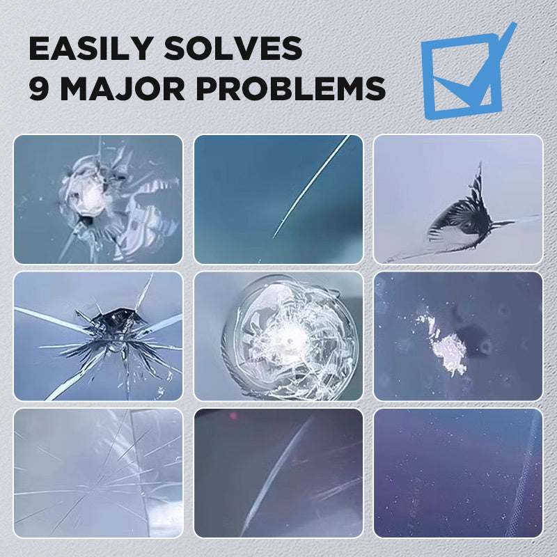 💥See Real Results Faster🚗Cracks Gone Glass Repair Kit-4