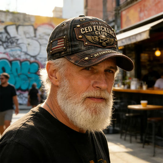 Neujahr 2026 · 40 % Rabatt 🖤Old Fuckers Club Vintage bestickte Kappe