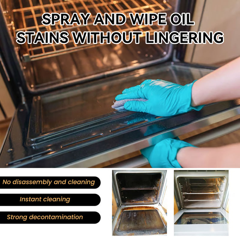 🧼 ✨ Oven & Grill Cleaner Spray – Dissolves Grease in 5 Mins, No Scrubbing & Eliminates Odors-3