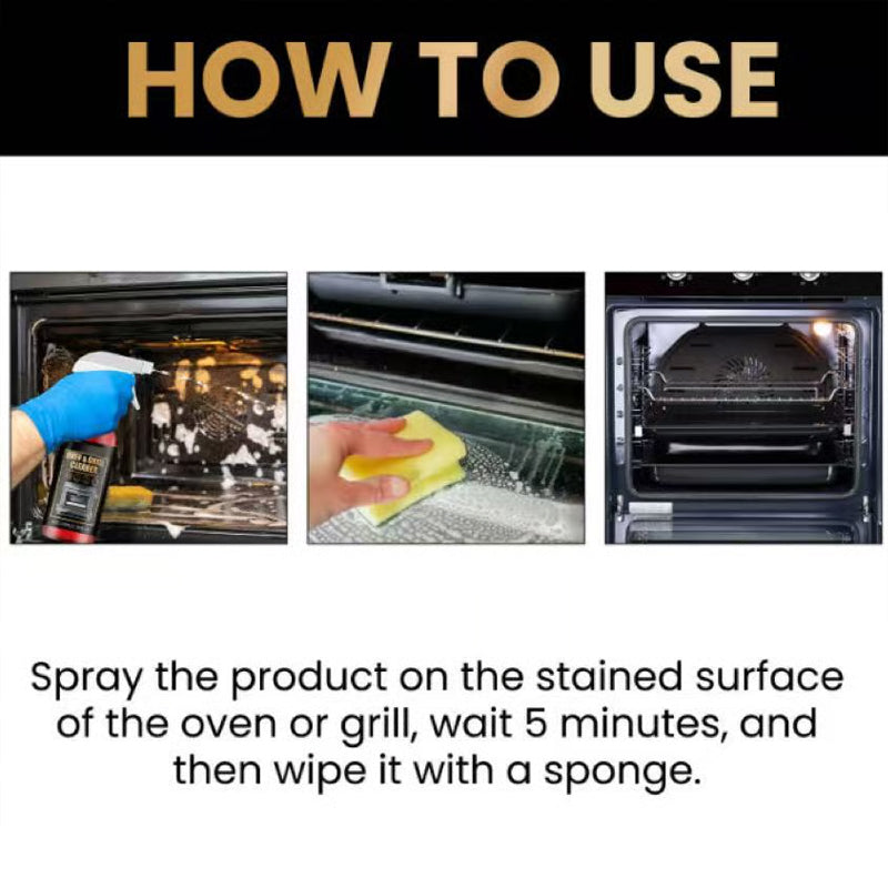 🧼 ✨ Oven & Grill Cleaner Spray – Dissolves Grease in 5 Mins, No Scrubbing & Eliminates Odors-7