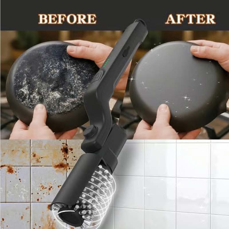 🍖✨ Cordless Electric BBQ Brush – 2600mAh rechargeable, long handle & deep cleaning. No more sore wrists. Perfect for garden parties.-7