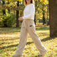 ✨ Women's Corduroy Wide-Leg Pants with Drawstring
