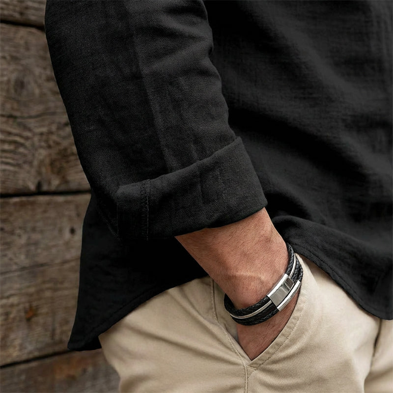 🧥Men's Casual Lace-Up Shirt – Smart in seconds! No-tie modern collar, soft breathable cotton. Effortless style for coffee dates or Sunday roasts. ☕👴-3