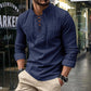 🧥Men's Casual Lace-Up Shirt – Smart in seconds! No-tie modern collar, soft breathable cotton. Effortless style for coffee dates or Sunday roasts. ☕👴-11
