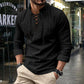 🧥Men's Casual Lace-Up Shirt – Smart in seconds! No-tie modern collar, soft breathable cotton. Effortless style for coffee dates or Sunday roasts. ☕👴-12