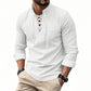 🧥Men's Casual Lace-Up Shirt – Smart in seconds! No-tie modern collar, soft breathable cotton. Effortless style for coffee dates or Sunday roasts. ☕👴-15