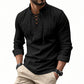 🧥Men's Casual Lace-Up Shirt – Smart in seconds! No-tie modern collar, soft breathable cotton. Effortless style for coffee dates or Sunday roasts. ☕👴-17