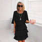 🎁Women's Elegant Layered Ruffle Sleeve Dress – Effortless Style for Every Occasion💃-20