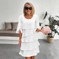 🎁Women's Elegant Layered Ruffle Sleeve Dress – Effortless Style for Every Occasion💃-18
