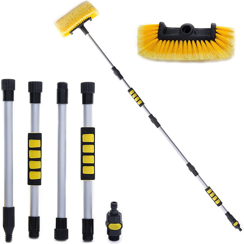 🚗 Clan Your Car Without Bending 60" Extendable Brush Reach Every Spot Fast No Scratches🧼💦-1