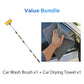 🚗 Clan Your Car Without Bending 60" Extendable Brush Reach Every Spot Fast No Scratches🧼💦-10
