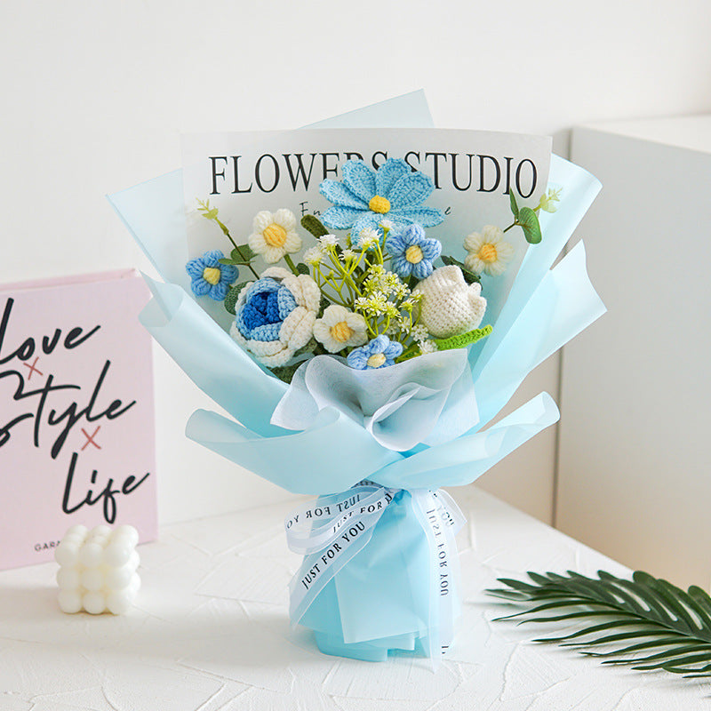 💐Mother's Day Special Sale 50% OFF!💕Handmade Delicate Crochet Flower Bouquet-5