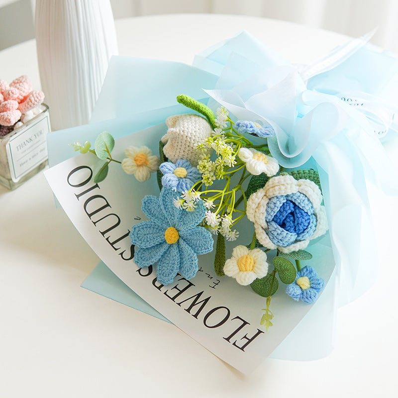 💐Mother's Day Special Sale 50% OFF!💕Handmade Delicate Crochet Flower Bouquet-10