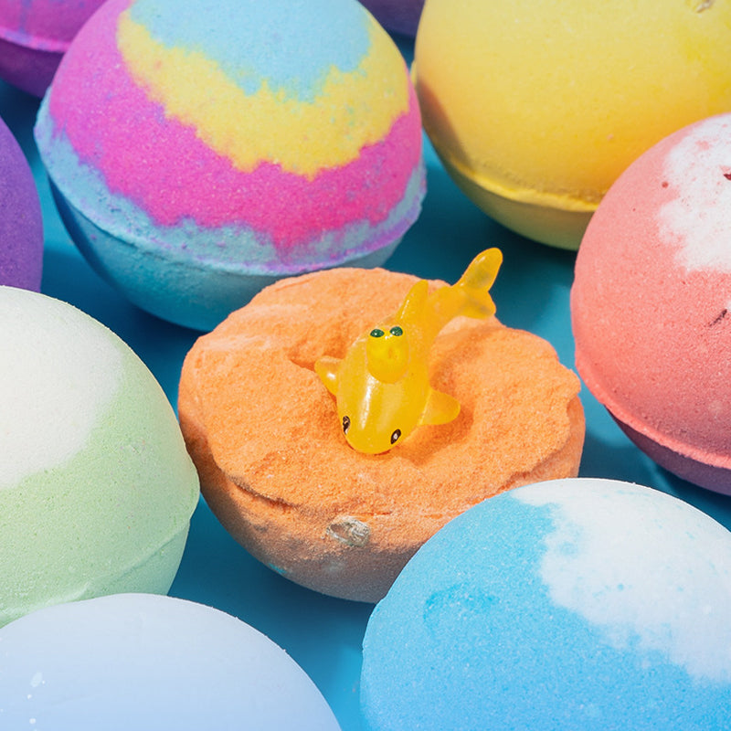 🔥12 PCS/Pack🛁 Natural Bath Bombs for Kids with Mega Bubbles & Surprise Inside 🥚✨-6