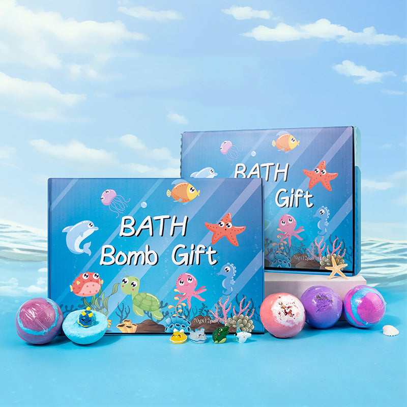🔥12 PCS/Pack🛁 Natural Bath Bombs for Kids with Mega Bubbles & Surprise Inside 🥚✨-8