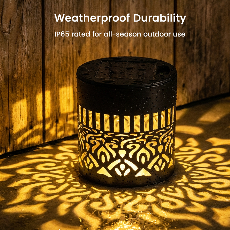 ☀️ Solar Mandala Light for Garden & Patio – 2-in-1 Floor Lamp & Wall Light – Ornamental Light Decoration with Vintage Effect – Rustproof & Durable-3