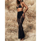 Elegant Lace Flare Pants with High-Waisted Design-2