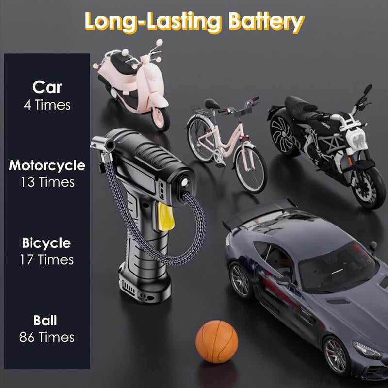🔥HOT SALE 50%OFF🔥Portable Cordless Air Compressor with Digital Display-14