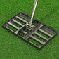 Profi-Rasenrakel aus Edelstahl – 180° Flexibilität, Rutschfester Griff & Schnelles Nivellieren für Garten & Golfplatz