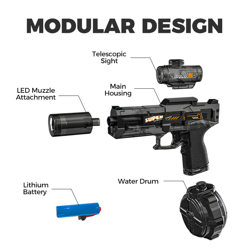 🌊Summer Discount🔫💦Fast Mode Ice Explosion Pistol Water Gun-6
