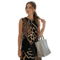 Women's Leopard Print Sleeveless Midi Dress-11
