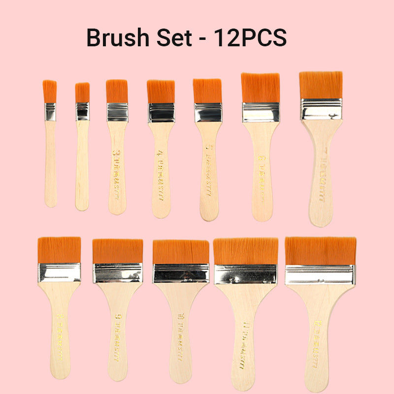 Chip Paint Brush Set for Paints, Stains, Varnishes, Glues-8