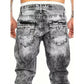 🔥👖 Men's Fashion Creative Stretch Denim Jeans-3