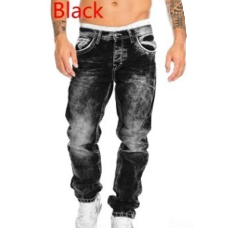 🔥👖 Men's Fashion Creative Stretch Denim Jeans-10