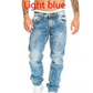 🔥👖 Men's Fashion Creative Stretch Denim Jeans-12