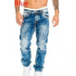 🔥👖 Men's Fashion Creative Stretch Denim Jeans-13